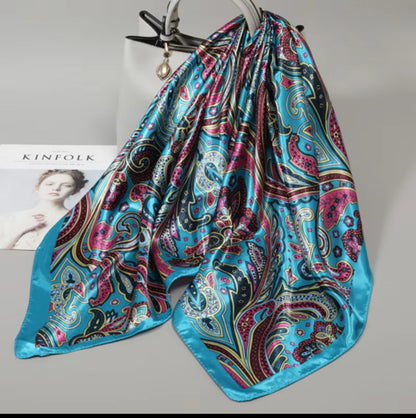 Luxè22Co Pure Silk Head Scarf